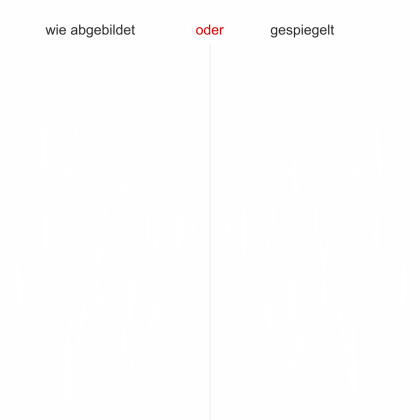 Preview: Glastattoo Wiesengras - Ansicht Ausrichtung mit Farbauswahl