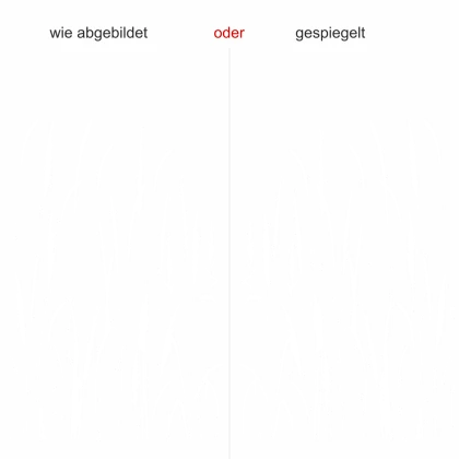 Glastattoo Wiesengras - Ansicht Ausrichtung mit Farbauswahl