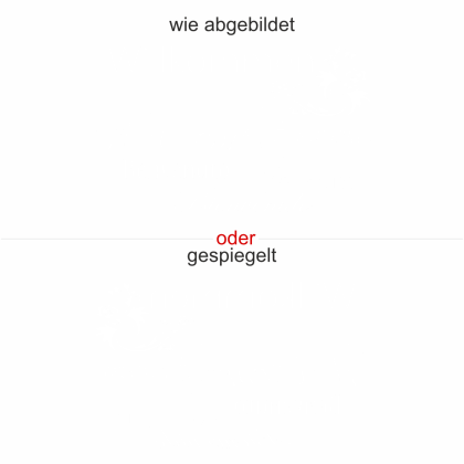 Preview: Glastattoo Willkommen - Ansicht Ausrichtung mit Farbauswahl