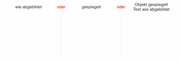 Preview: Glasdekor Windrose - Ansicht Farbauswahl
