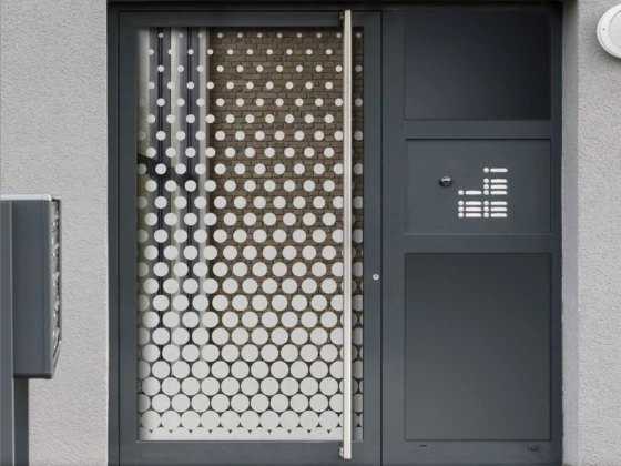 Glastür Blickschutzfolie Kreisdekor