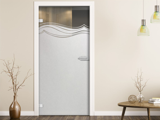 Preview: Glastür Blickschutzfolie Meer