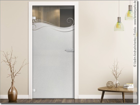 Preview: Glastür Blickschutzfolie Ornament Dekor