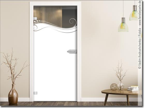 Preview: Glastür Blickschutzfolie Ornament Dekor