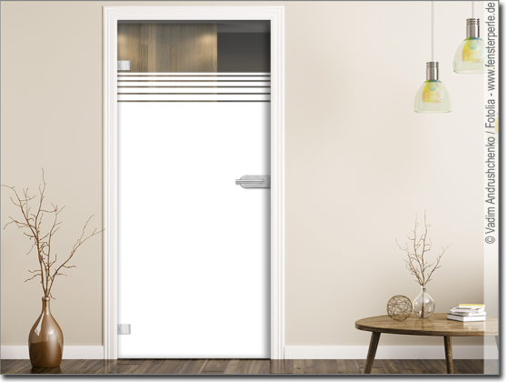 Preview: Glastür Glasdekorfolie Streifen