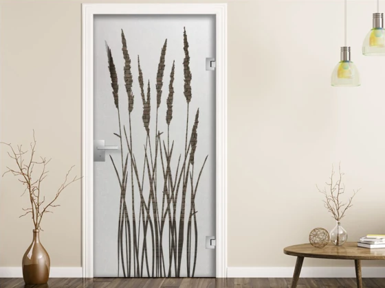 Glastür Sichtschutzfolie Sommergräser