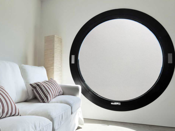 Preview: Glastür Runde Sichtschutzfolie