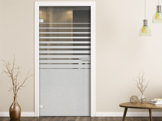 Preview: Glastür Michglasfolie Verlauf