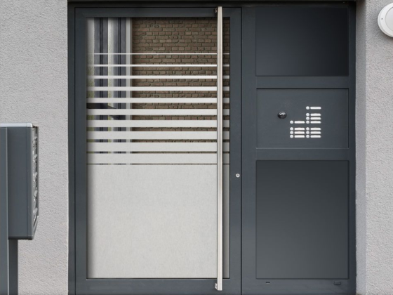 Preview: Glastür Michglasfolie Verlauf