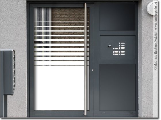 Preview: Glastür Michglasfolie Verlauf