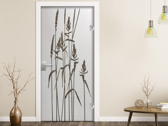 Preview: Glastür Sichtschutzfolie Wildgräser
