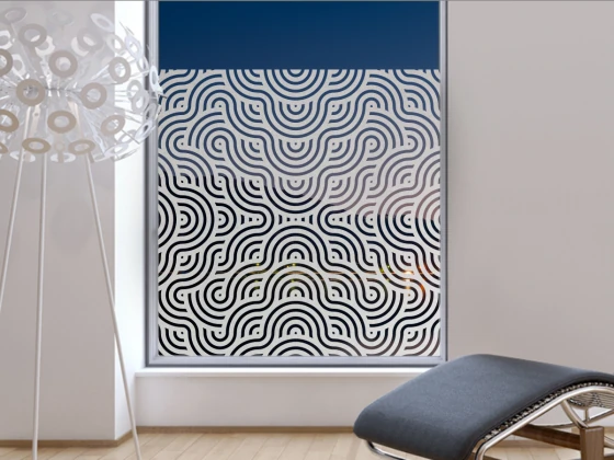Glastür Sichtschutzfolie Circle Motion