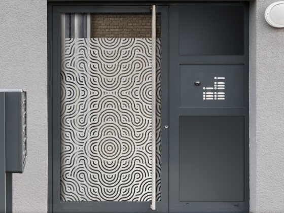 Preview: Glastür Sichtschutzfolie Circle Motion