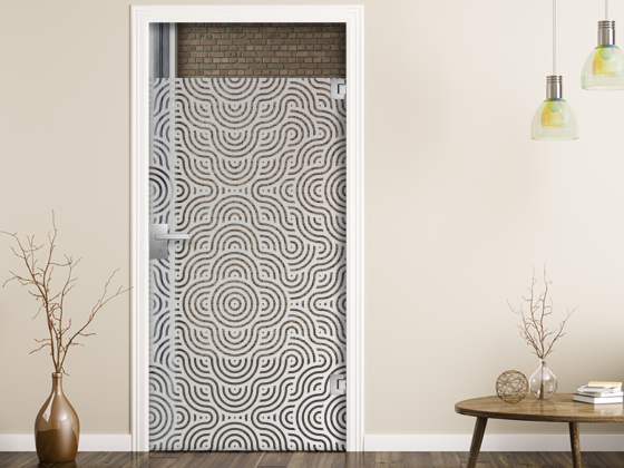 Preview: Glastür Sichtschutzfolie Circle Motion