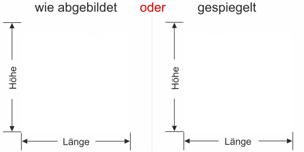 Preview: Sichtschutzfolie  Elegante Welle - Ansicht Farbauswahl, Ausrichtung und Anleitung zur Größenberechnung