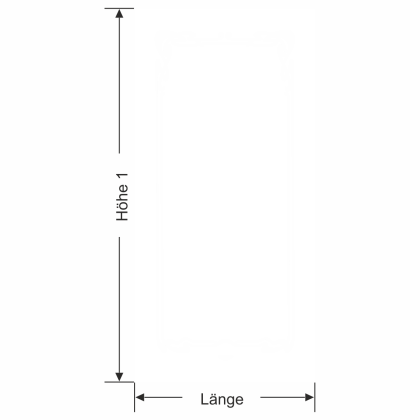 Preview: Glastür Sichtschutzfolie Jugendstil Rahmen - Ansicht Ausrichtung und Farbauswahl