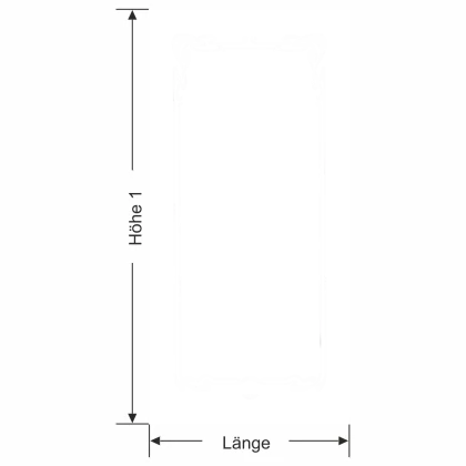 Glastür Sichtschutzfolie Jugendstil Rahmen - Ansicht Ausrichtung und Farbauswahl