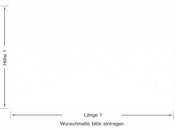 Preview: Glastür Sichtschutzfolie Kachelraster