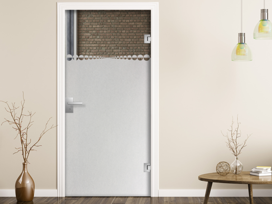 Preview: Glastür Sichtschutzfolie Kreisdekor