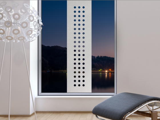 Preview: Glastür Sichtschutzfolie Kreise auf Fenster