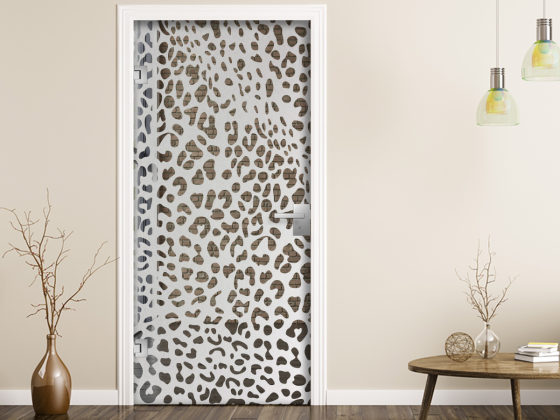Preview: Glastür Sichtschutzfolie Leopard