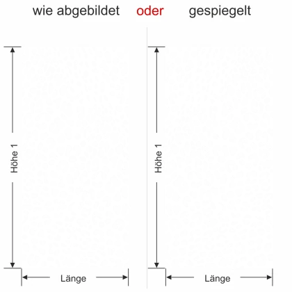 Glastür Sichtschutzfolie Leopard  - Ansicht Ausrichtung und Farbauswahl
