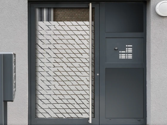 Glastür Sichtschutzfolie Rautenmuster