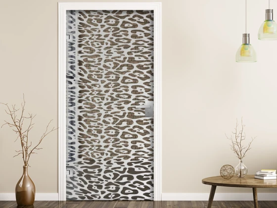 Glastür Sichtschutzfolie Reptilia