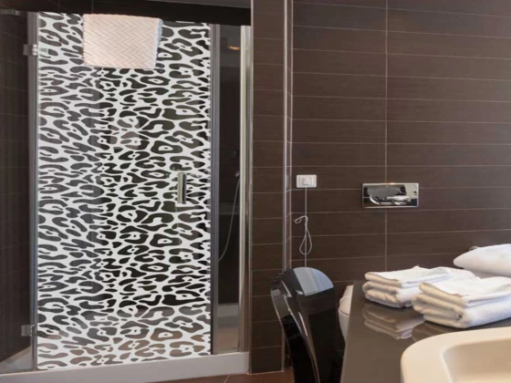 Glastür Sichtschutzfolie Reptilia