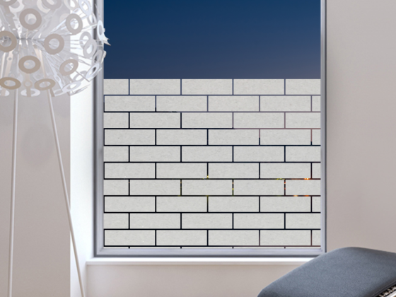 Preview: Glastür Sichtschutzfolie Steinmauer