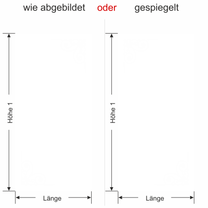 Preview: Glastür Sichtschutzfolie Verspielte Ecken - Ansicht Farbauswahl