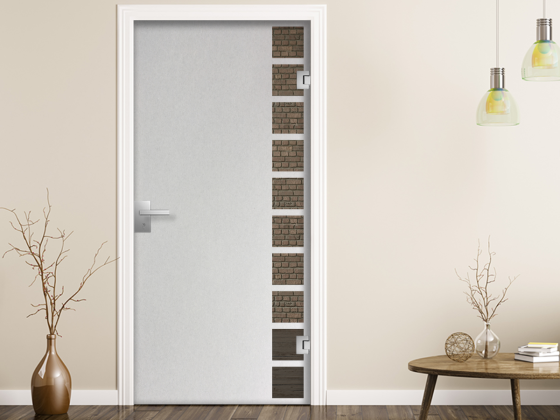 Preview: Glastür Sichtschutzfolie Vierecke