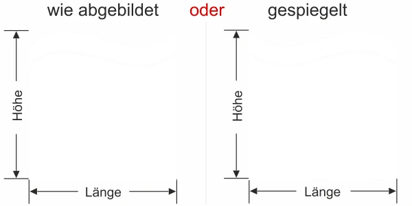 Glastür Sichtschutzfolie Welle mit Streifen