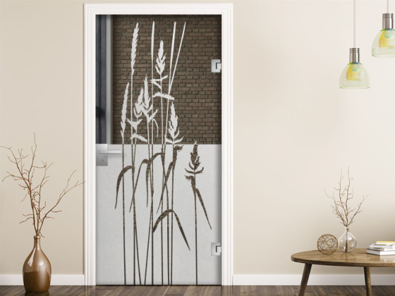 Preview: Glastür Sichtschutzfolie Wildgräser