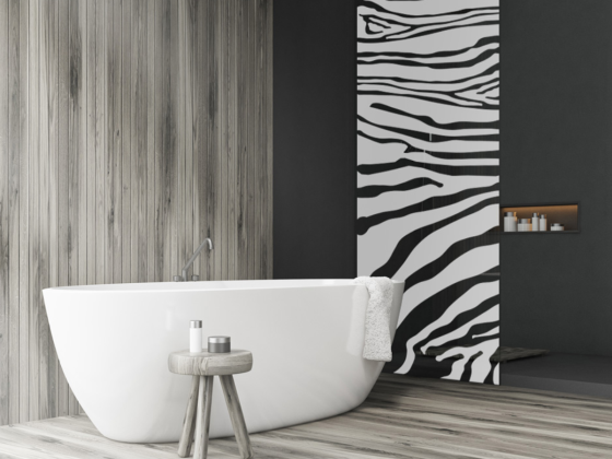 Preview: Glastür Sichtschutzfolie Zebra