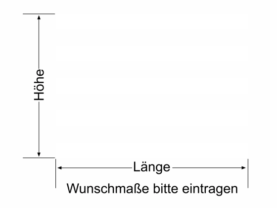 Glastürfolie Streifen 10/10 cm