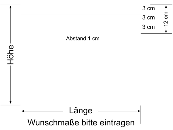 Preview: Glastürfolie mit Streifen 3/1 cm