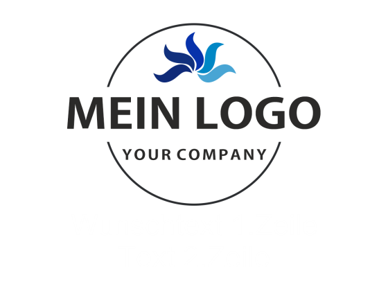 Preview: Ihr Logo mit Wunschtext - Ansicht Beispielbild mit Farbauswahl