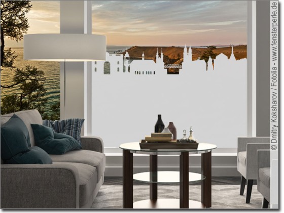 Preview: Sichtschutzfolie Skyline Magdeburg