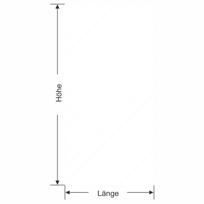 Milchglasfolie Diagonalstreifen 10/1 - Ansicht Farbauswahl und Anleitung zur Größenberechnung