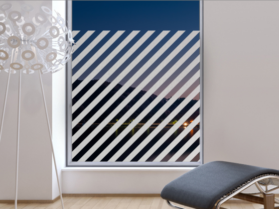 Preview: Milchglasfolie Diagonalstreifen 3/3