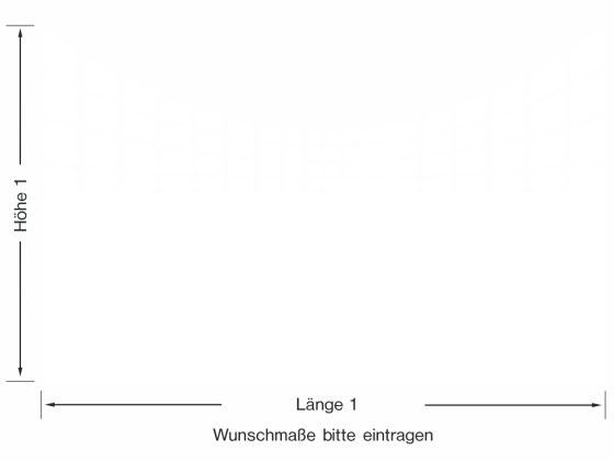 Preview: Milchglasfolie Kachelmuster - Ansicht Farbauswahl und Anleitung zur Größenberechnung