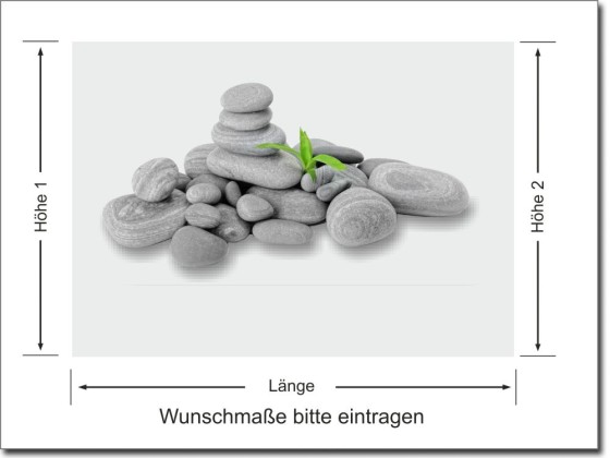 Preview: Milchglasfolie Kieselsteine