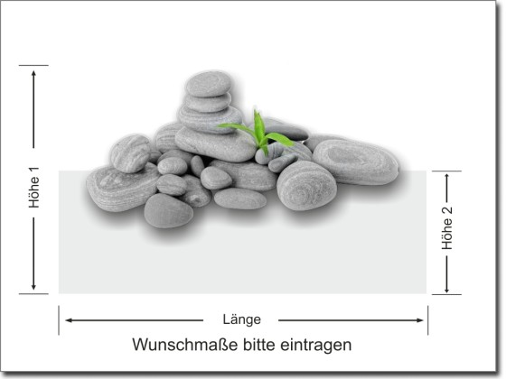 Preview: Milchglasfolie Kieselsteine