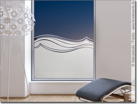 Preview: Milchglasfolie Meereswelle Preview: Milchglasfolie Meereswelle