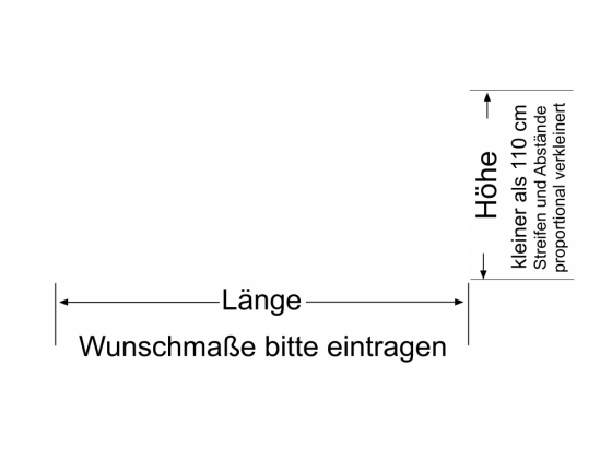 Preview: Milchglasfolie Verlauf - Ansicht Farbauswahl und Anleitung zur Größenberechnung