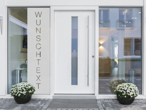 Preview: Milchglasfolie mit Wunschtext