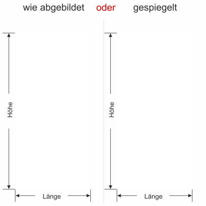 Preview: Milchglasfolie mit Wunschtext
