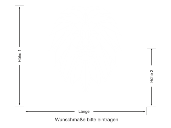 Preview: Sichtschutzfolie Polygon Löwe