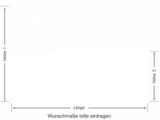 Preview: Milchglasfolie Pusteblume mit Wunschtext